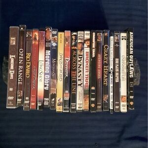 Western themed dvd collection.  Lot of 19